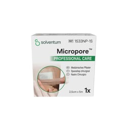 Micropore Vliespfl.2,5 cmx5 m haut 1533np-1s