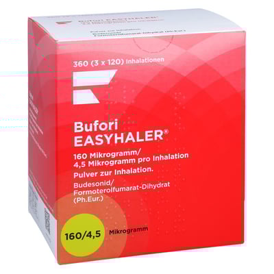 Bufori Easyhaler 160/4,5 Mikrogramm/Dosis