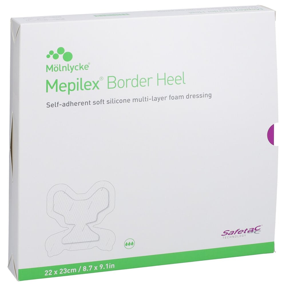 Mepilex Border Heel 22x23 cm Schaumverband haftend