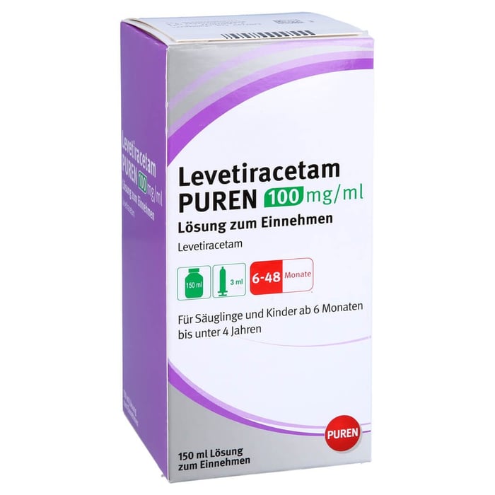 Levetiracetam PUREN 100mg/ml 3ml Dosierspritze