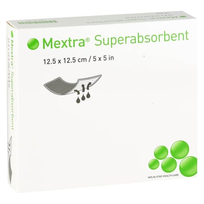 Mextra Superabsorbent Verband 12.5x12.5 cm