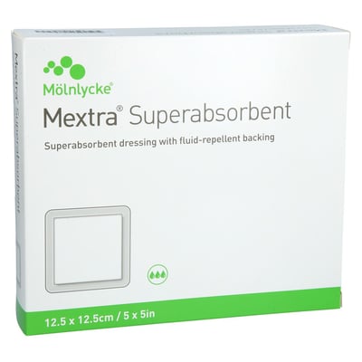 Mextra Superabsorbent Verband 12.5x12.5 cm