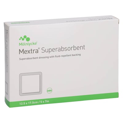 Mextra Superabsorbent Verband 12,5x17,5 cm Mölnlycke Health Care Produktbild 1