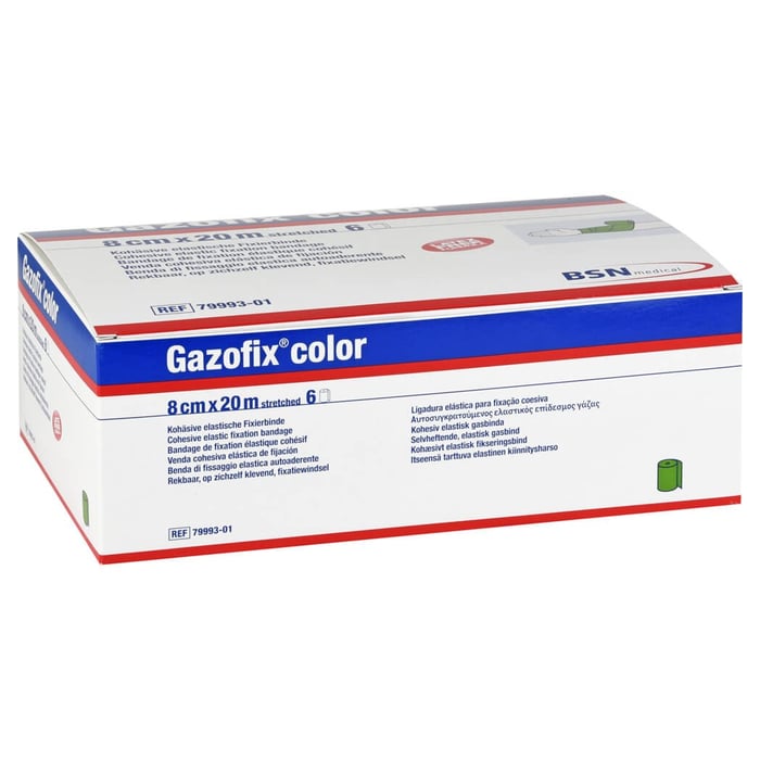Gazofix color kohäsive Fixierbinde grün 20m x 8cm