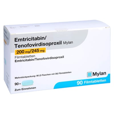 Emtricitabin/Tenofovirdisoproxil Mylan 200 mg/245 mg