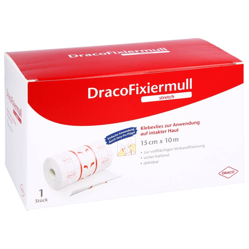 Dracofixiermull stretch 15 cmx10 m