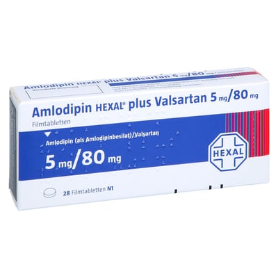 Amlodipin HEXAL plus Valsartan 5 mg/80 mg