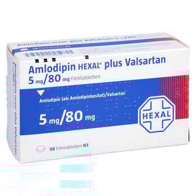 Amlodipin HEXAL plus Valsartan 5 mg/80 mg