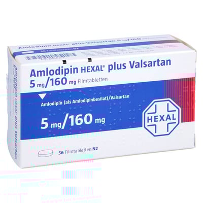Amlodipin HEXAL plus Valsartan 5 mg/160 mg