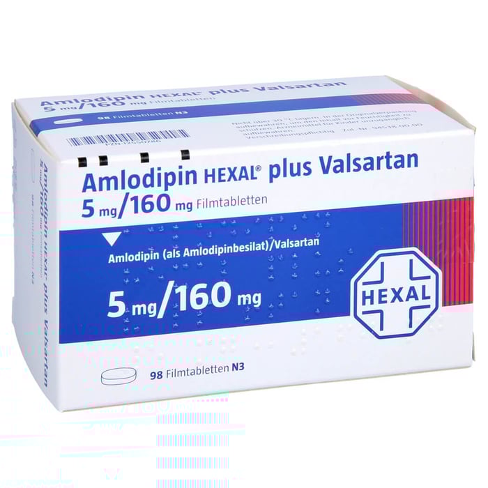 Amlodipin HEXAL plus Valsartan 5mg/160mg