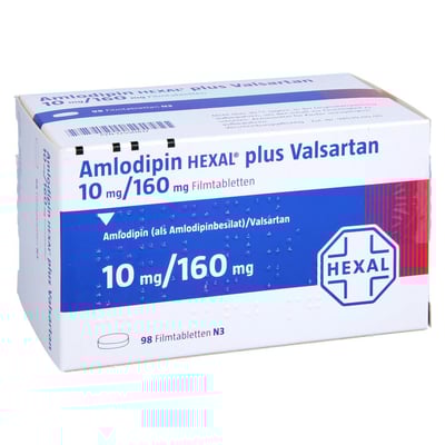 Amlodipin HEXAL plus Valsartan 10 mg/160 mg