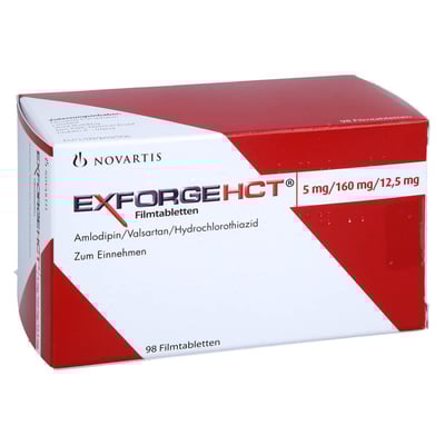 Exforge HCT 5 mg/160 mg/12,5 mg