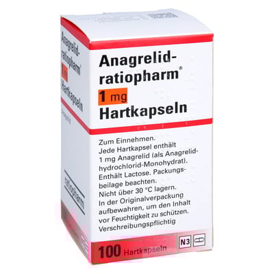 Anagrelid-ratiopharm 1 mg Hartkapseln
