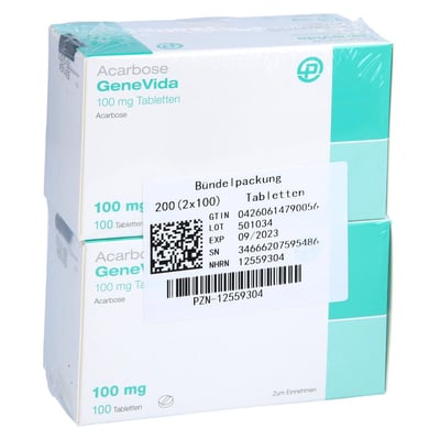 Acarbose GeneVida 100 mg