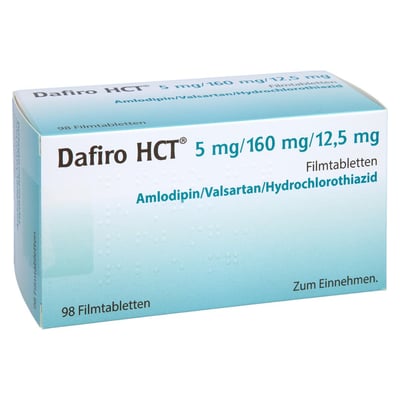 Dafiro HCT 5 mg/160 mg/12,5 mg