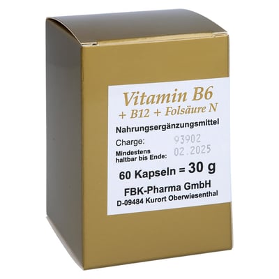 Vitamin B 6 + B 12 + Folsäure N Kapseln
