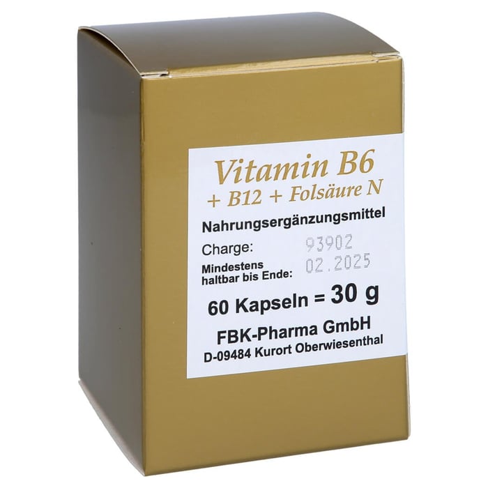 Vitamin B 6 + B 12 + Folsäure N Kapseln