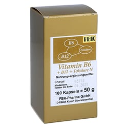 Vitamin B 6 + B 12 + Folsäure N Kapseln