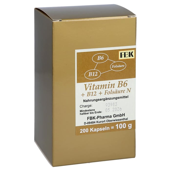 Vitamin B 6 + B 12 + Folsäure N Kapseln