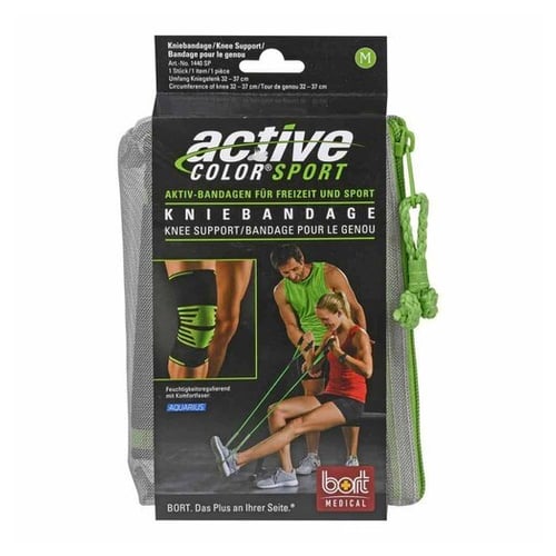 Bort ActiveColor Sport Kniebandage M schw./grün