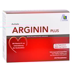 Arginin plus Vitamin B1+B6+B12+Folsäure