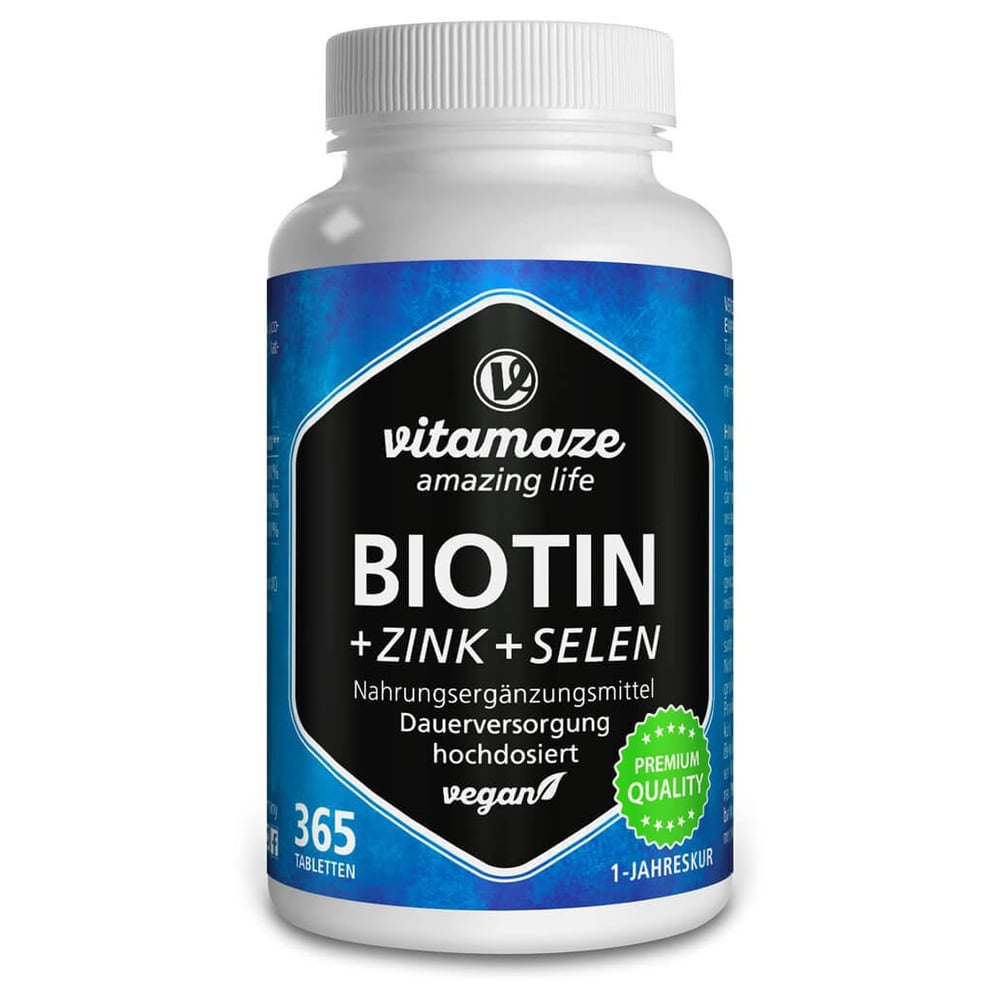 Biotin 10mg hochdosiert + Zink + Selen