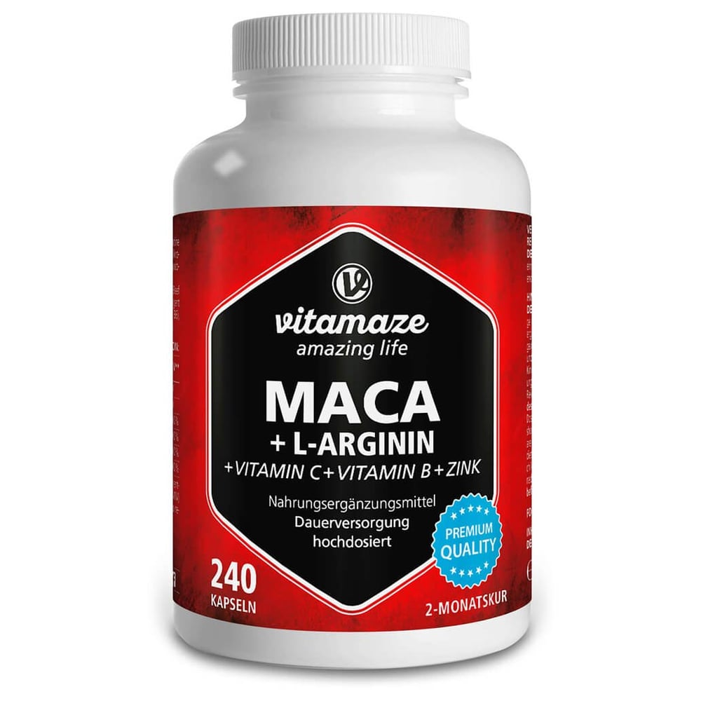 Maca 4:1 hochdosiert + L-Arginin