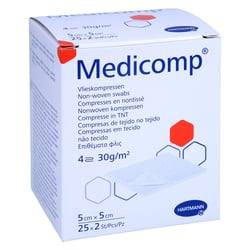 Medicomp Vlieskomp.steril 5x5 cm