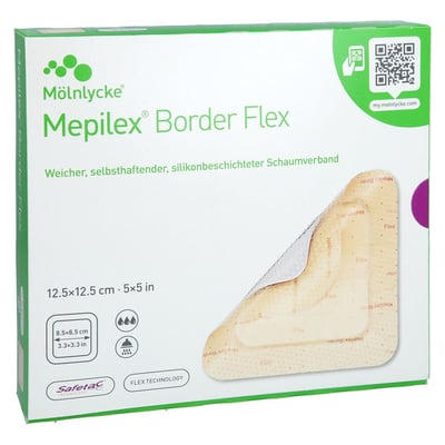 Mepilex Border Flex 12,5x12,5 cm Schaumverband haft Produktbild 1