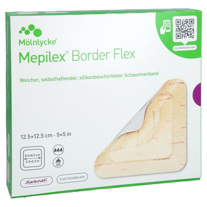 Mepilex Border Flex 12.5x12.5cm Schaumverband haft