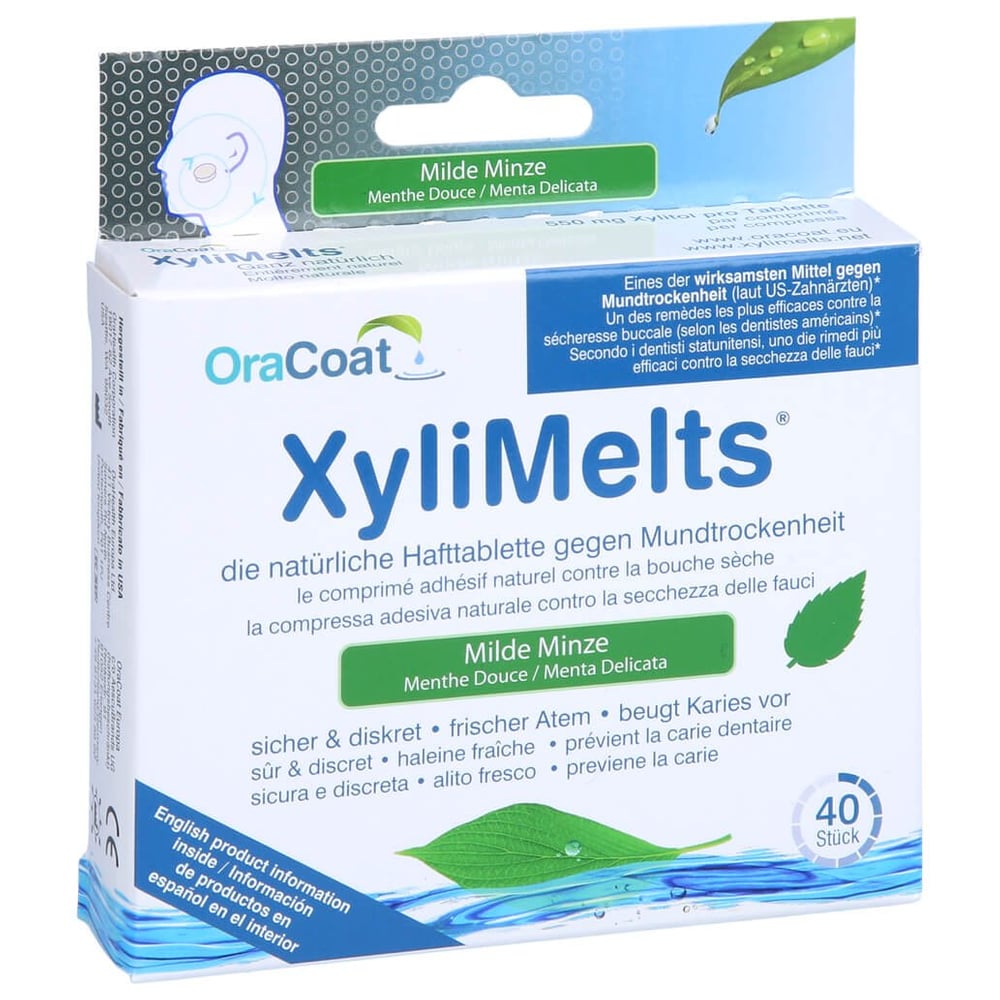 Xylimelts Hafttabletten milde Minze OraCoat