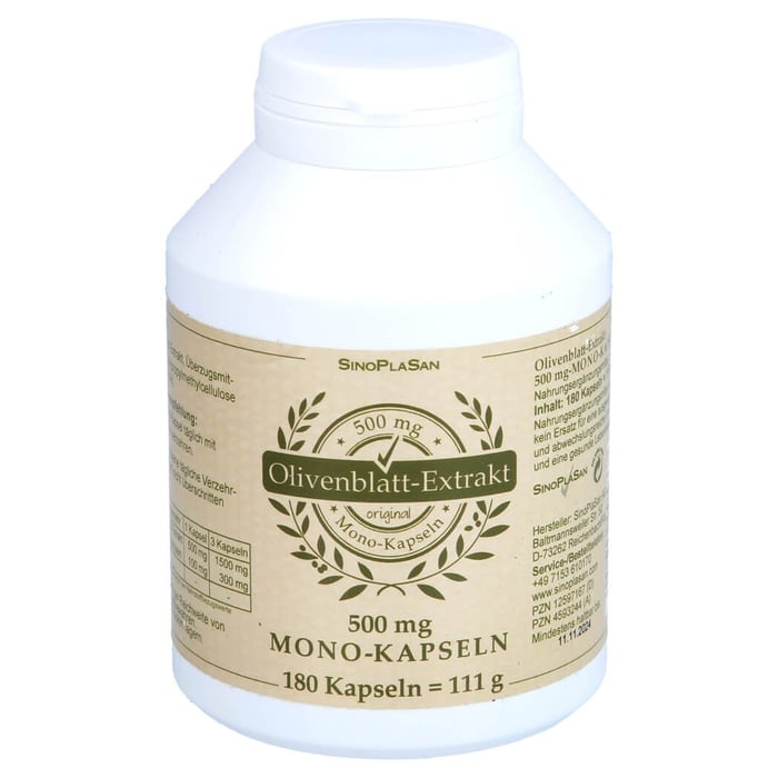 OLIVENBLATT-Extrakt 500 mg Mono-Kapseln
