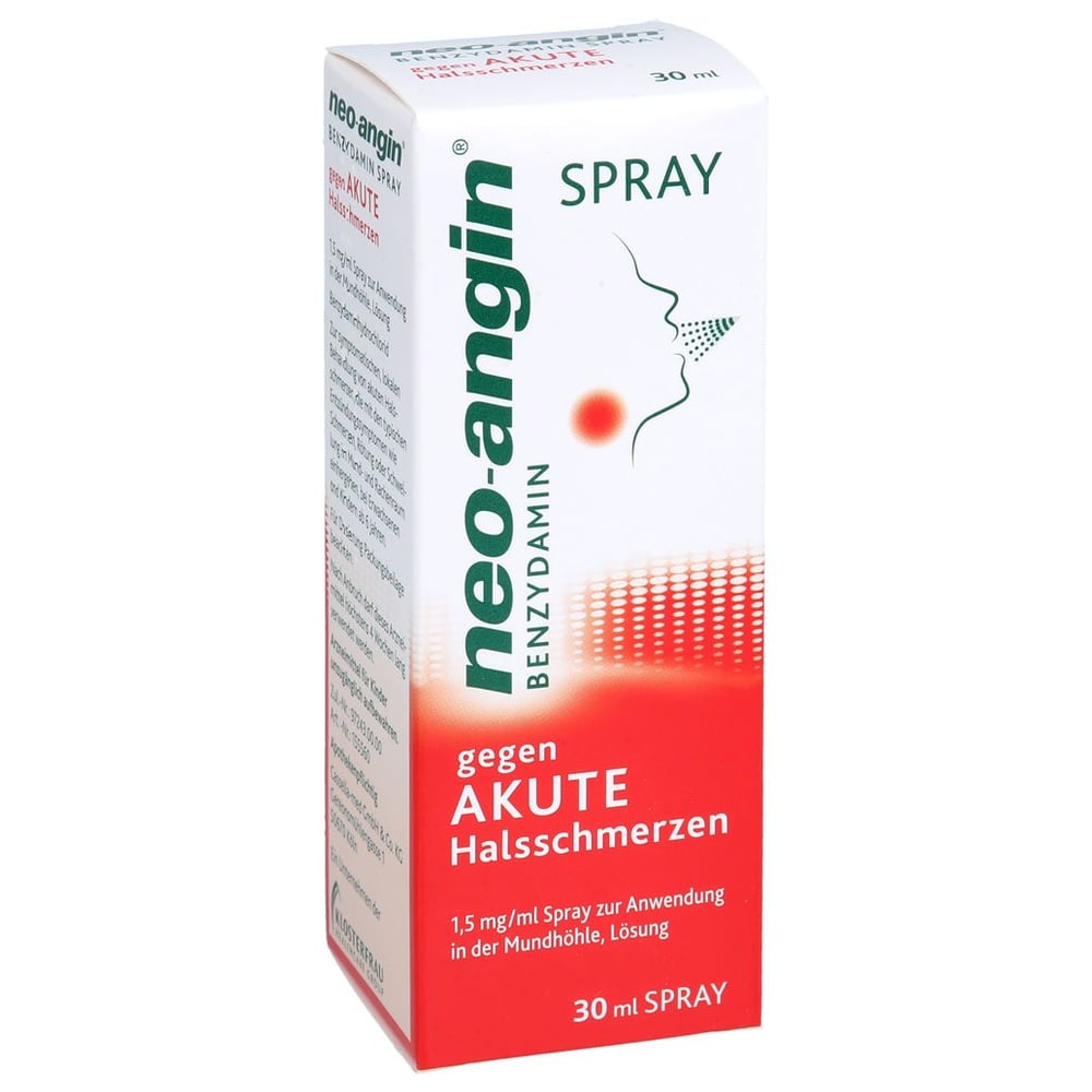 Neo-Angin Benzydamin Spray gegen akute Halsschmerzen
