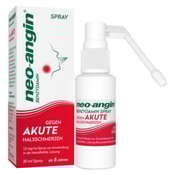 Neo-Angin Benzydamin Spray gegen akute Halsschmerzen