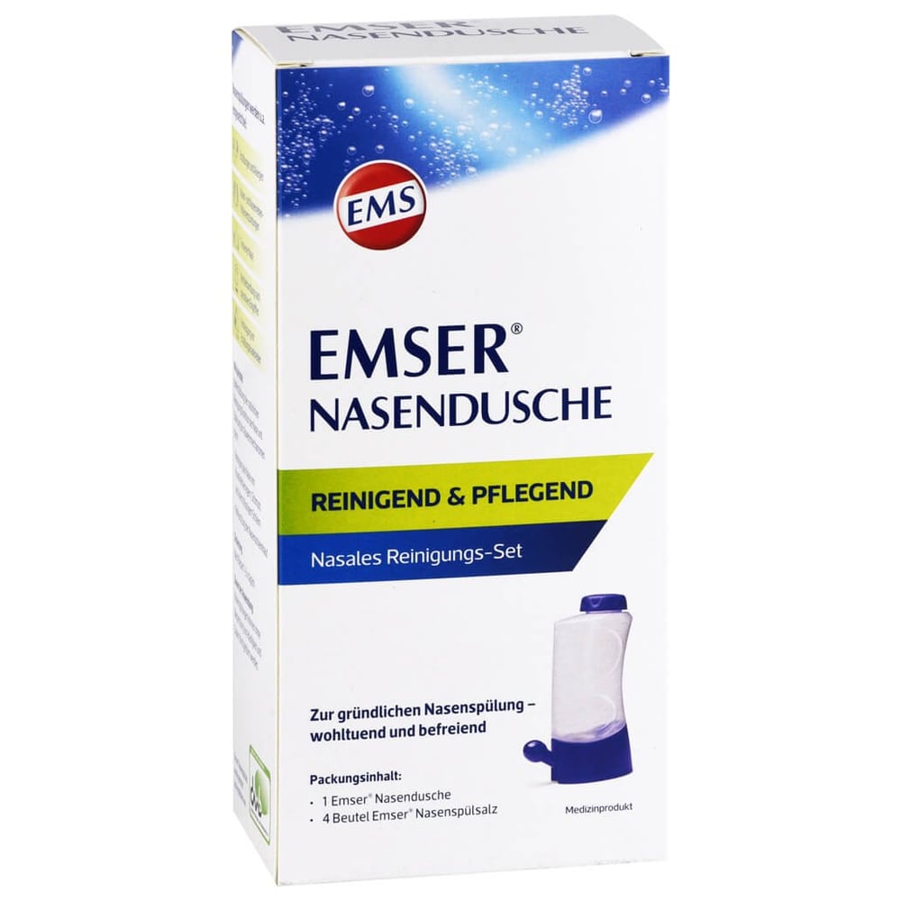Emser Nasendusche mit 4 Beuteln Nasenspülsalz