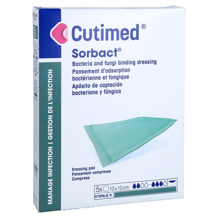 Cutimed Sorbact Saugkompressen 10x10 cm