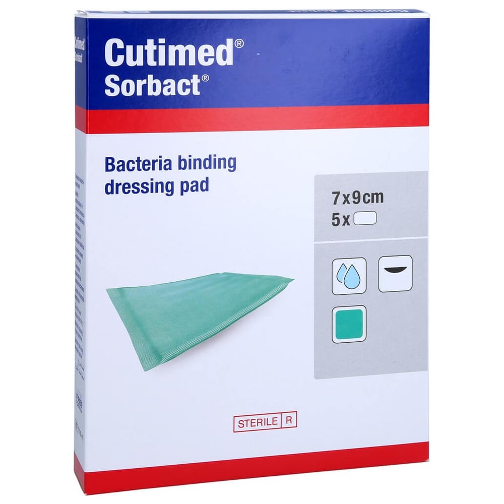 Cutimed Sorbact Saugkompressen 7x9 cm