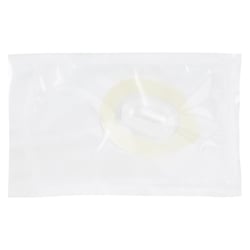 Uhrglasverband transparent mit Rundumklebe.