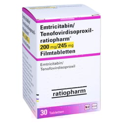 Emtricitabin/Tenofovirdisoproxil-ratiopharm 200 mg/245 mg