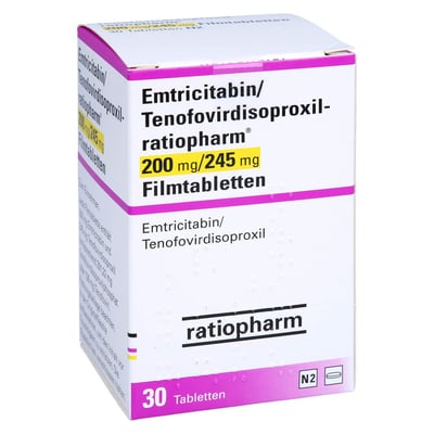 Emtricitabin/Tenofovirdisoproxil-ratiopharm 200 mg/245 mg