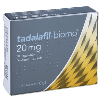 Tadalafil-biomo 20 mg Filmtabletten Produktbild 1