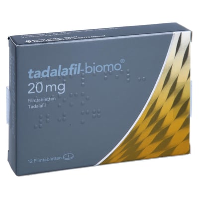 Tadalafil-biomo 20 mg Filmtabletten Produktbild 1