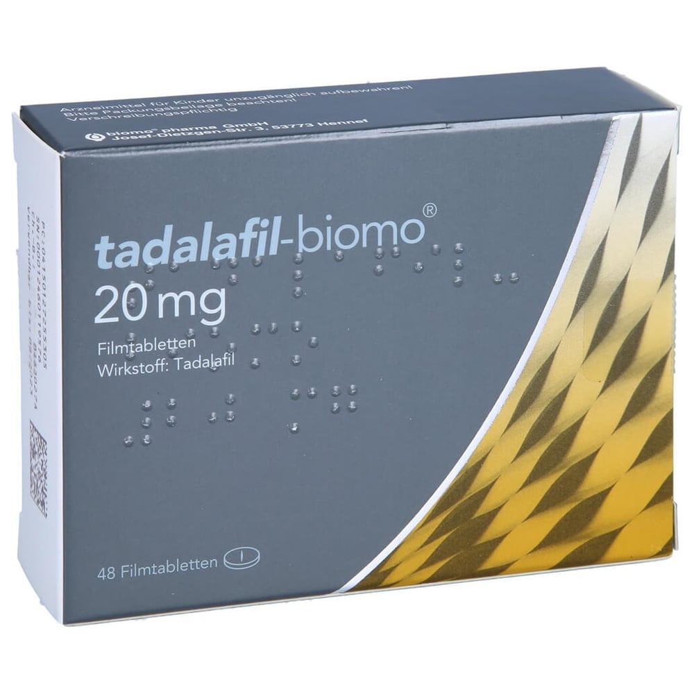 Tadalafil-biomo 20 mg Filmtabletten