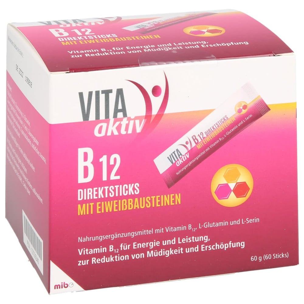 Vita Aktiv B12 Direktsticks mit Eiweißbausteinen