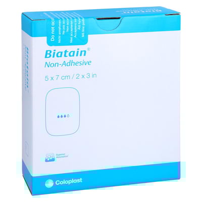 Biatain Schaumverband 5x7 cm nicht haftend Kohlpharma