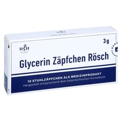 Glycerin Zäpfchen Rösch 3 g gegen Verstopfung