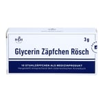 Glycerin Zäpfchen Rösch 3 g gegen Verstopfung