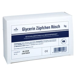 Glycerin Zäpfchen Rösch 3 g gegen Verstopfung