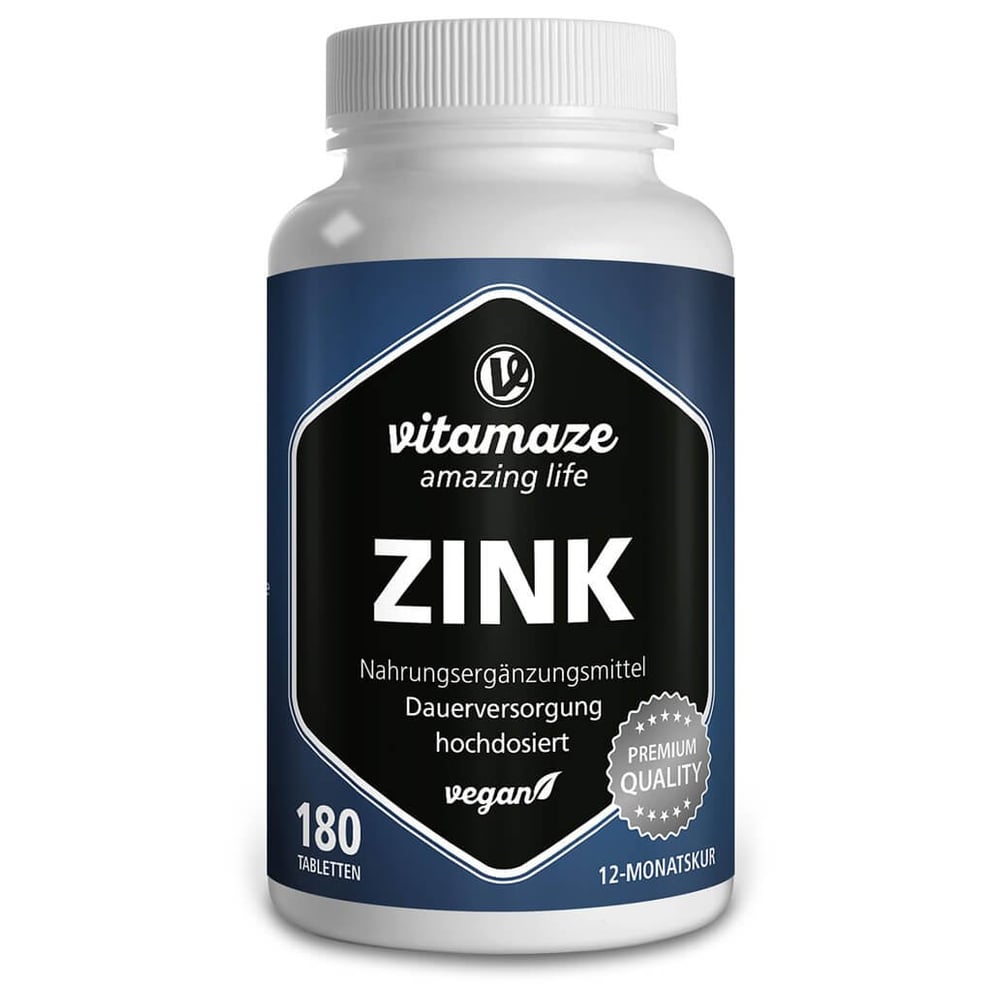 Zink 25 mg hochdosiert vegan
