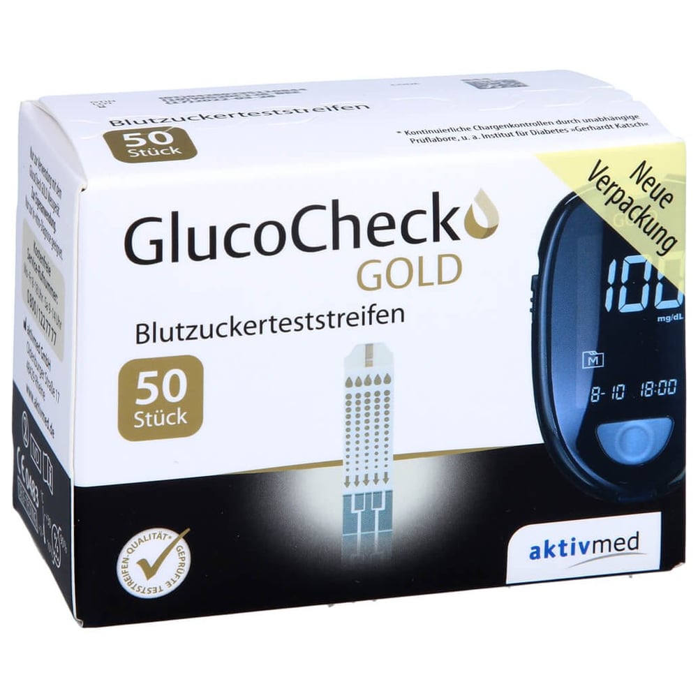 Glucocheck Gold Blutzuckerteststreifen